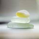 soft, sea glass, beach, ocean, green