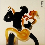 dance, contemporary dance, tango, figurative, black & white